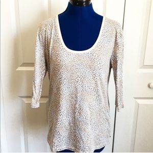 Victoria's Secret Scoop Neck Animal Print Shirt